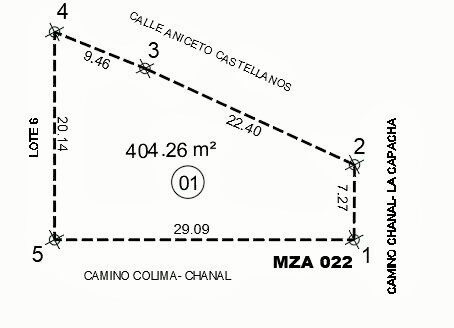 Terreno Comercial Av. Venustiano Carranza camino el chanal, Colima